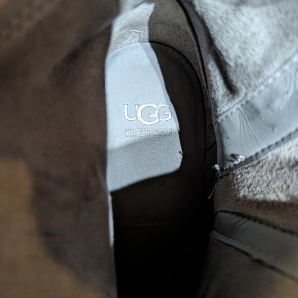 UGG Suede Ankle Boots Grey Size 9 - Picture 10 of 11